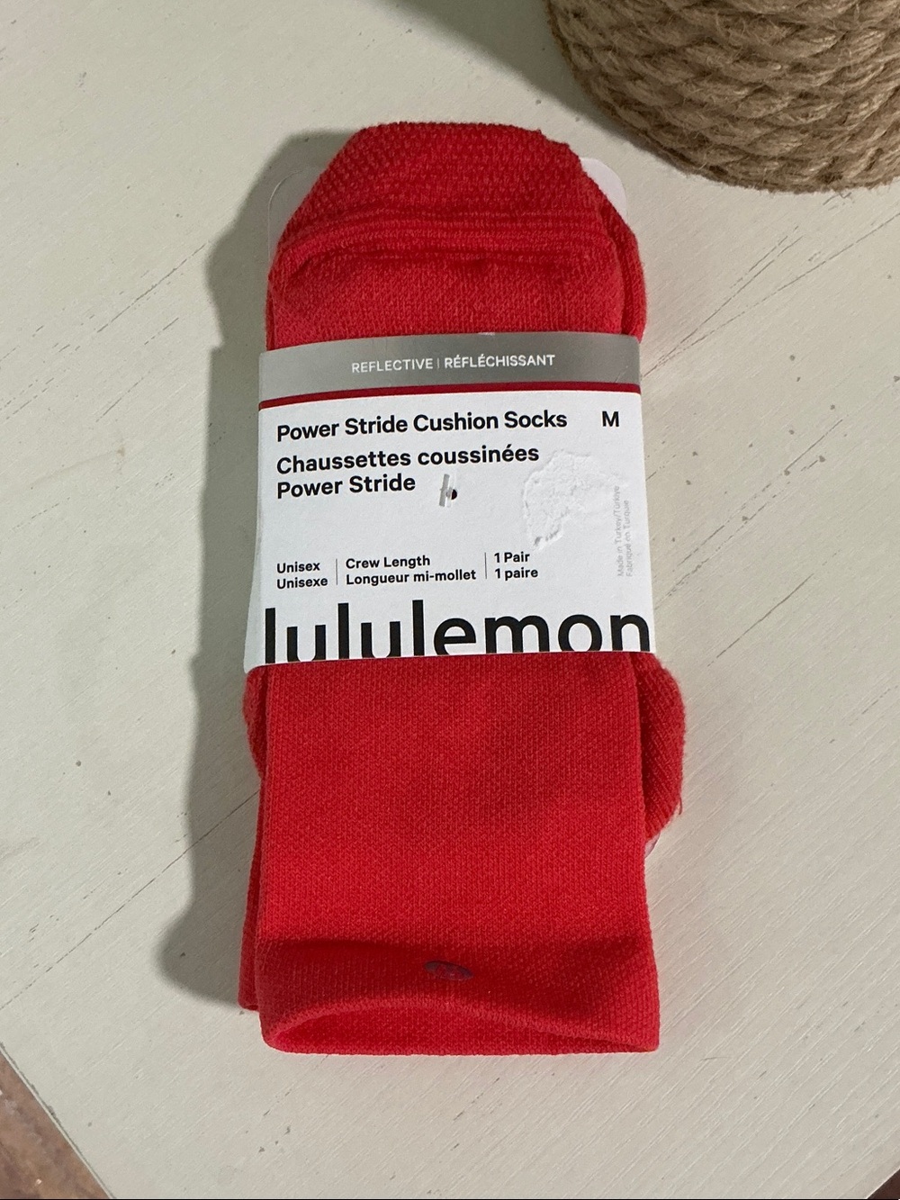 lululemon athletica Power Stride Cushion Crew Socks - Red